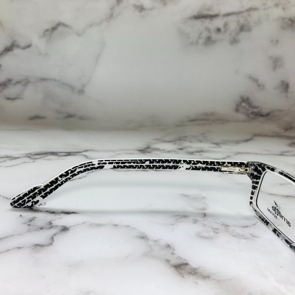 Arnette Rectangular Black And White Eyeglasses Gl… - image 5